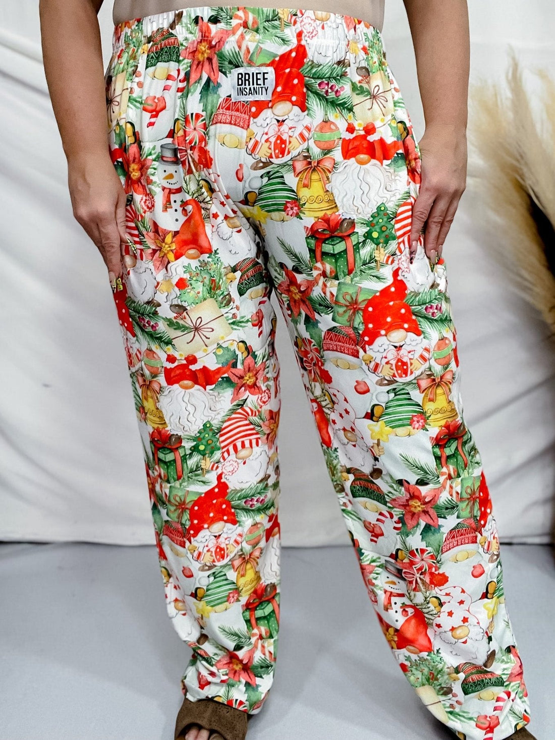 Holiday Gnome Lounge Pants - Whiskey Skies - BRIEF INSANITY