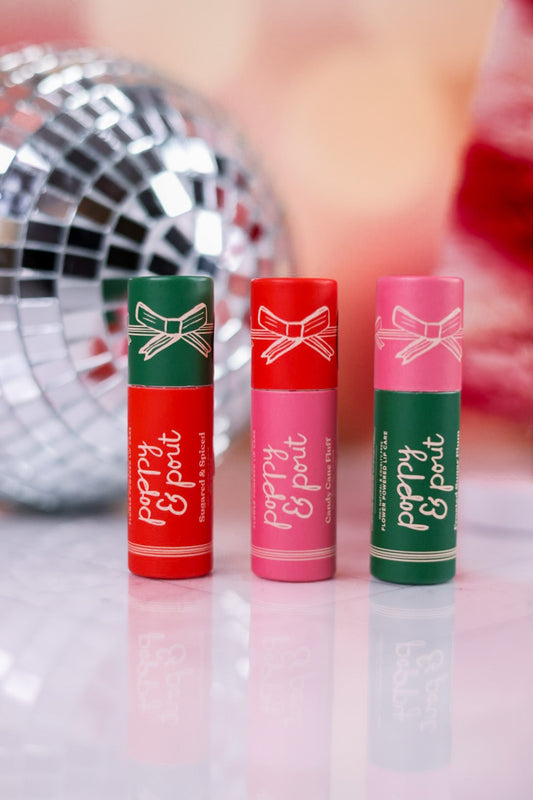 Holiday Lip Balm (3 Flavors) - Whiskey Skies - POPPY & POUT