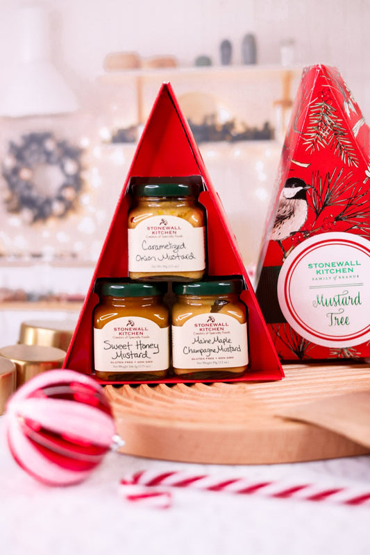 Holiday Mustard Tree Boxed Gift - Whiskey Skies - STONEWALL KITCHEN