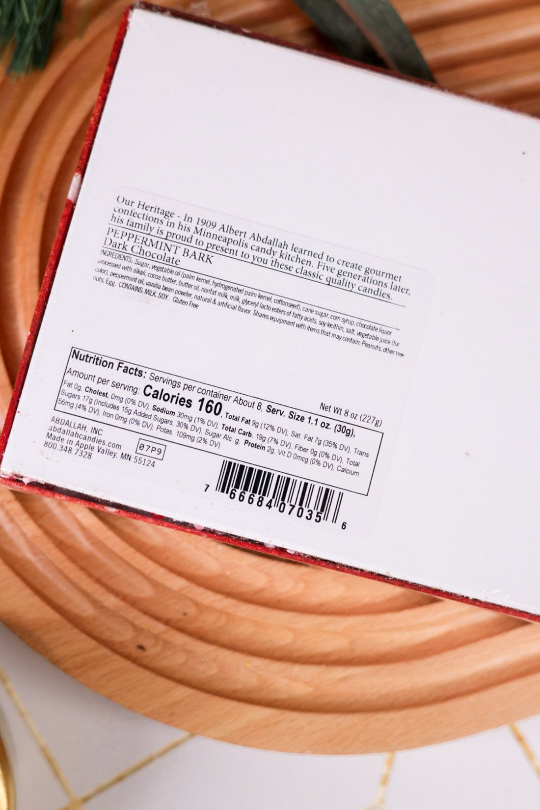 Holiday Peppermint Bark - Whiskey Skies - ABDALLAH CANDIES