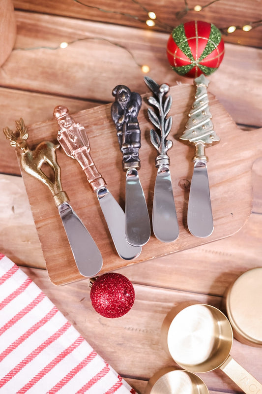 Holiday Themed Spreader Knives (5 Styles) - Whiskey Skies - TAG