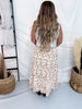 Honey Grove Textured Midi Skirt With Elastic Waist - Whiskey Skies - MIKAROSE
