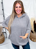 Hooded Poncho Style Sweater Top (7 Colors) - Whiskey Skies - DEAR SCARLETT