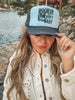 Hookin Ain't Easy Foam Front Trucker Hat - Whiskey Skies - H+P WHOLESALE