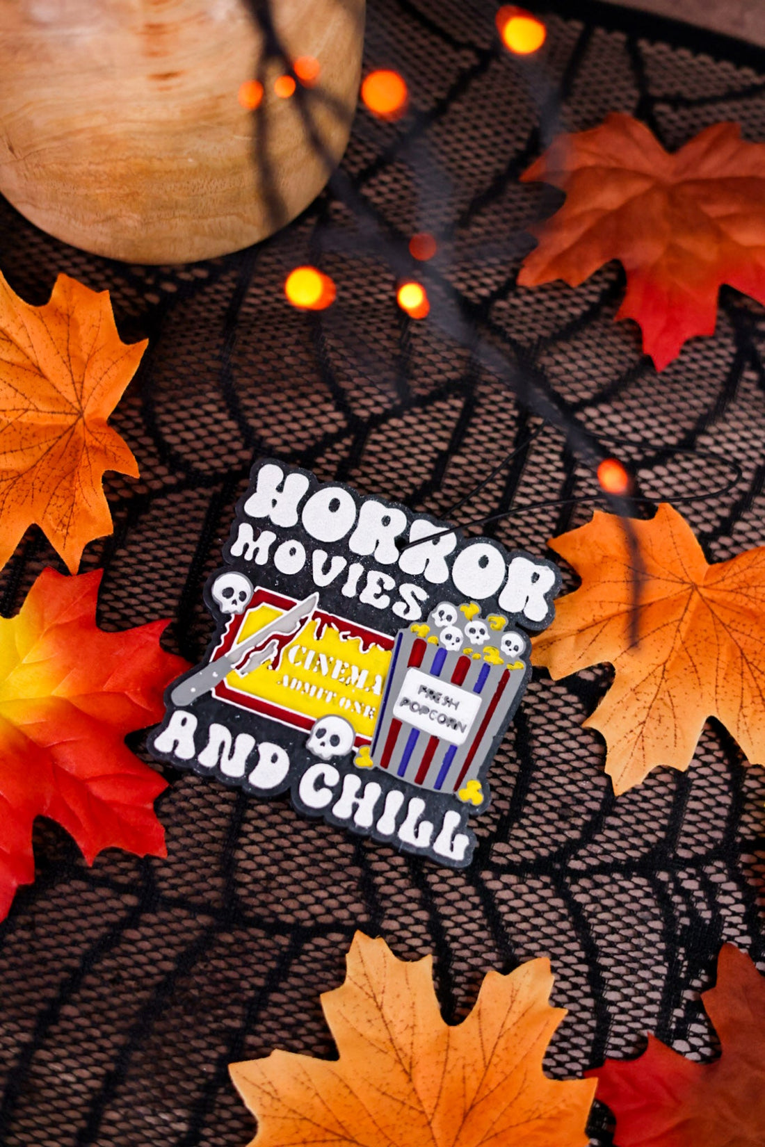 Horror Movies And Chill Freshie (3 Scents) - Whiskey Skies - BUG AND BEAN FRESHIES