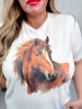 Horse Lover Graphic Tee in Cream - Whiskey Skies - PAR.TEES BY PARTY ON!