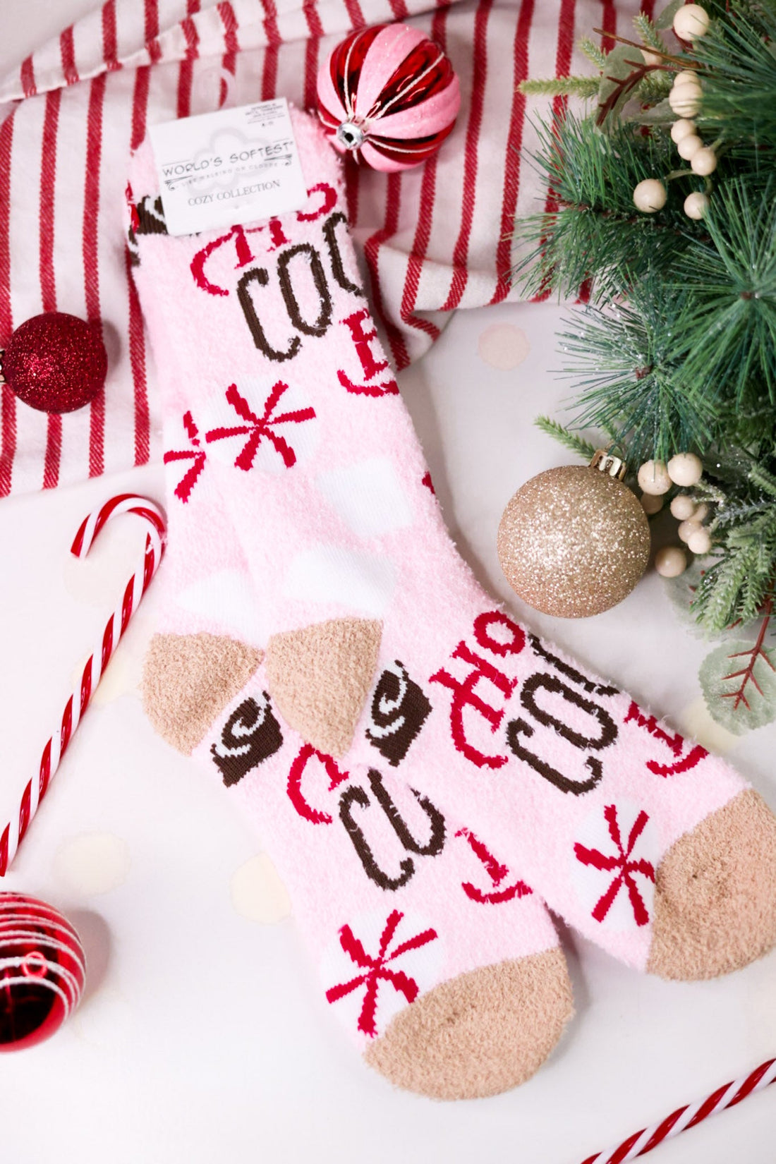 Hot Cocoa Bar Women's Crew Socks - Whiskey Skies - CRESCENT SOCK COMPANY