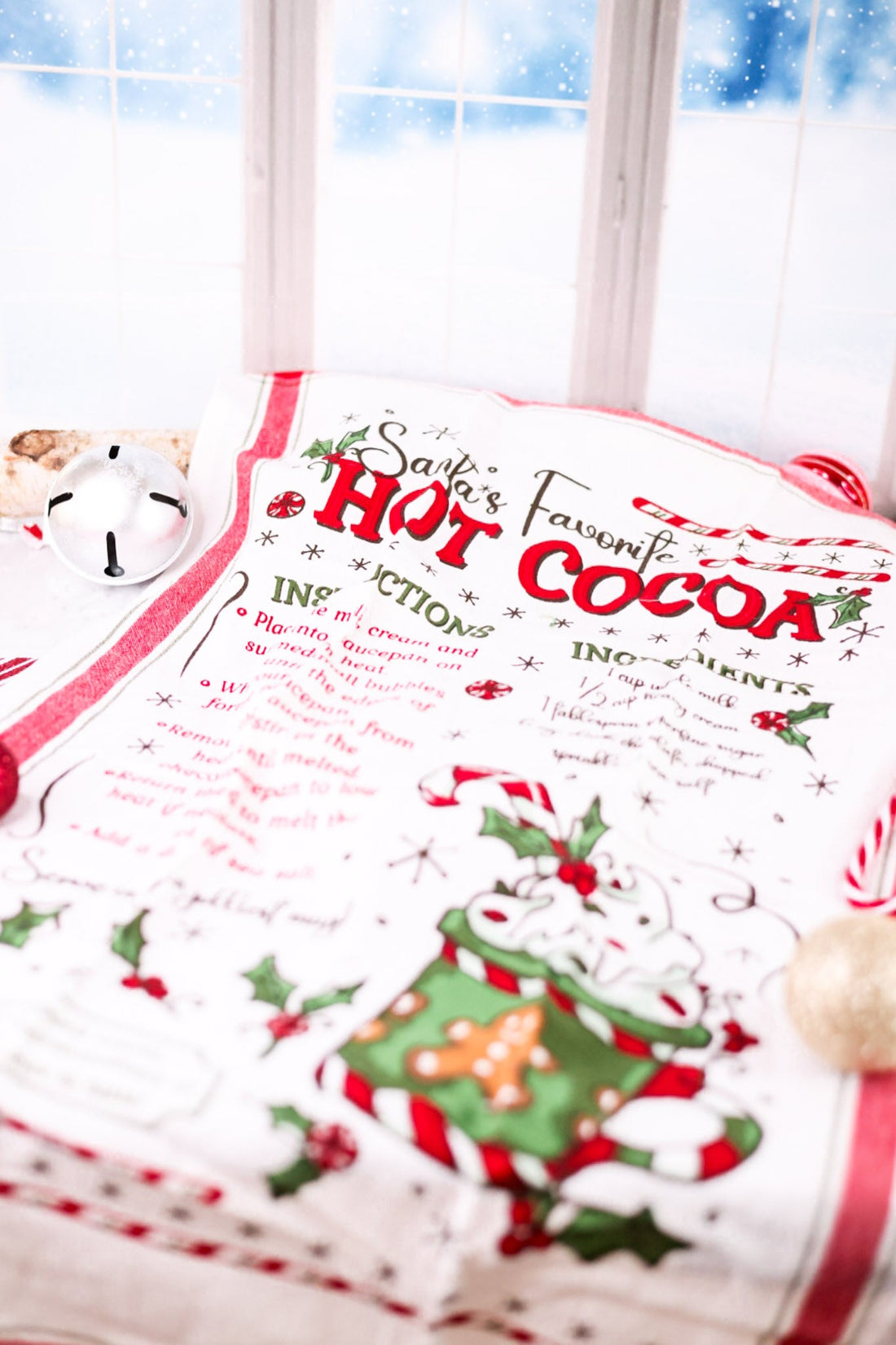 Hot Cocoa Recipe Dish Towel - Whiskey Skies - DII - DESIGN IMPORTS