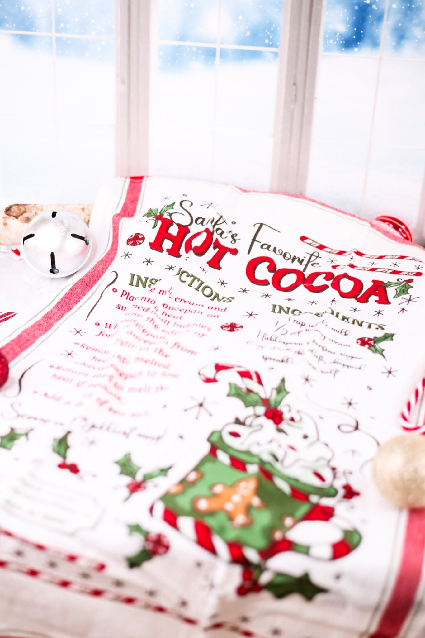 Hot Cocoa Recipe Dish Towel - Whiskey Skies - DII - DESIGN IMPORTS