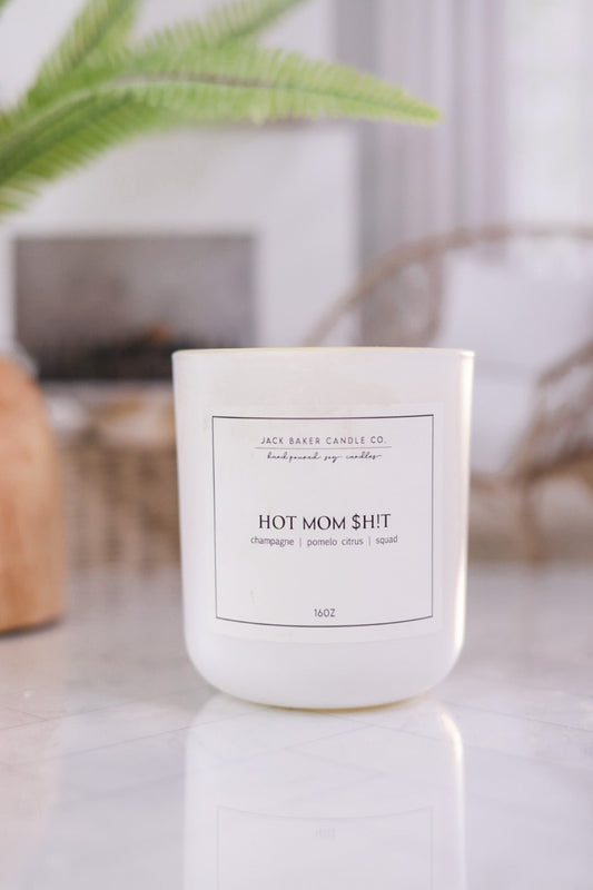 Hot Mom $h!t Candle - Whiskey Skies - JACK BAKER CANDLE CO.