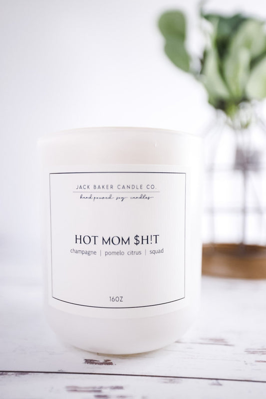 Hot Mom $h!t Candle - Whiskey Skies - JACK BAKER CANDLE CO.