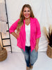 Hot Pink Boyfriend Blazer - Whiskey Skies - ANDREE BY UNIT