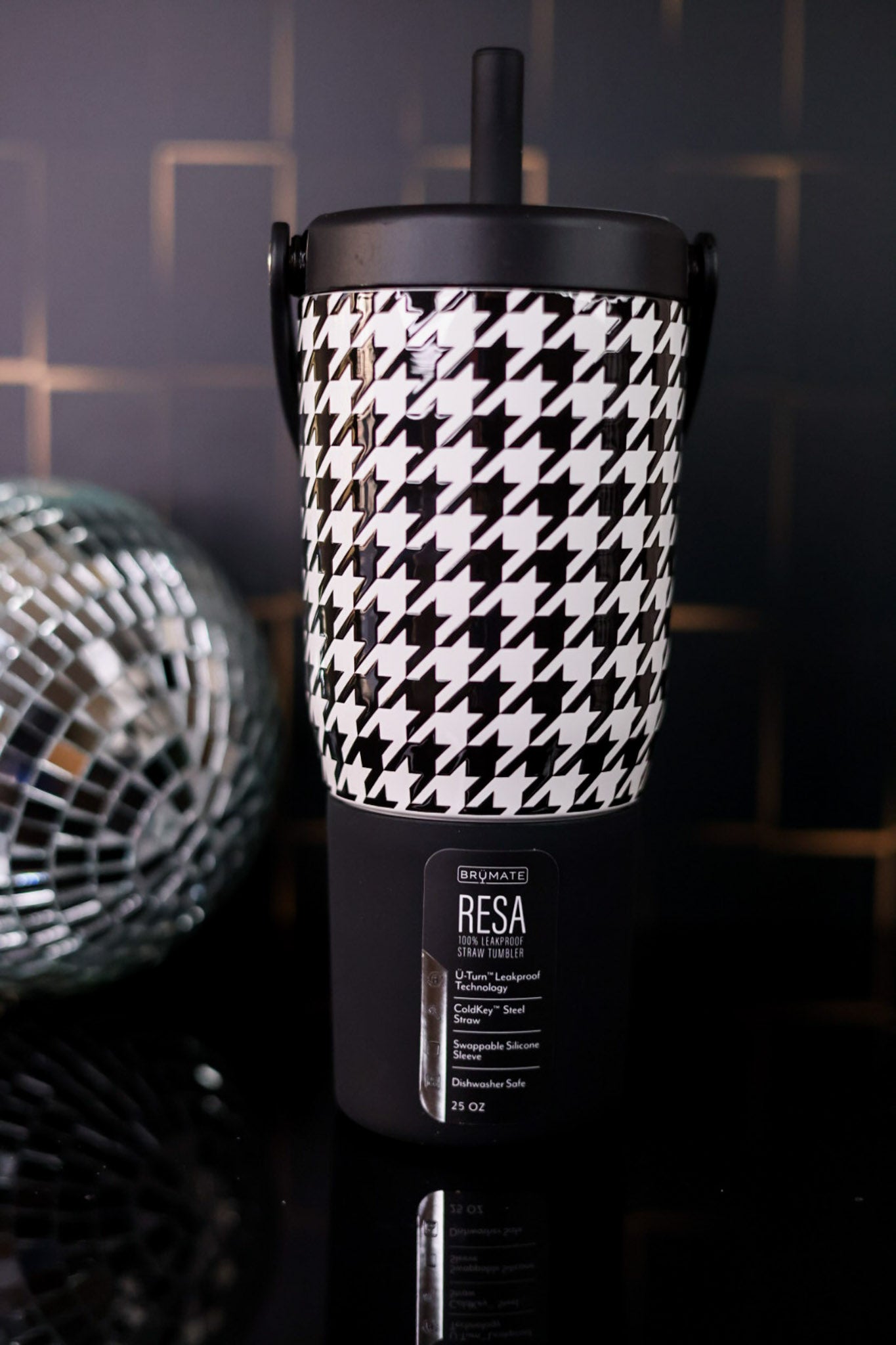 Houndstooth 25oz Resa Tumbler - Whiskey Skies