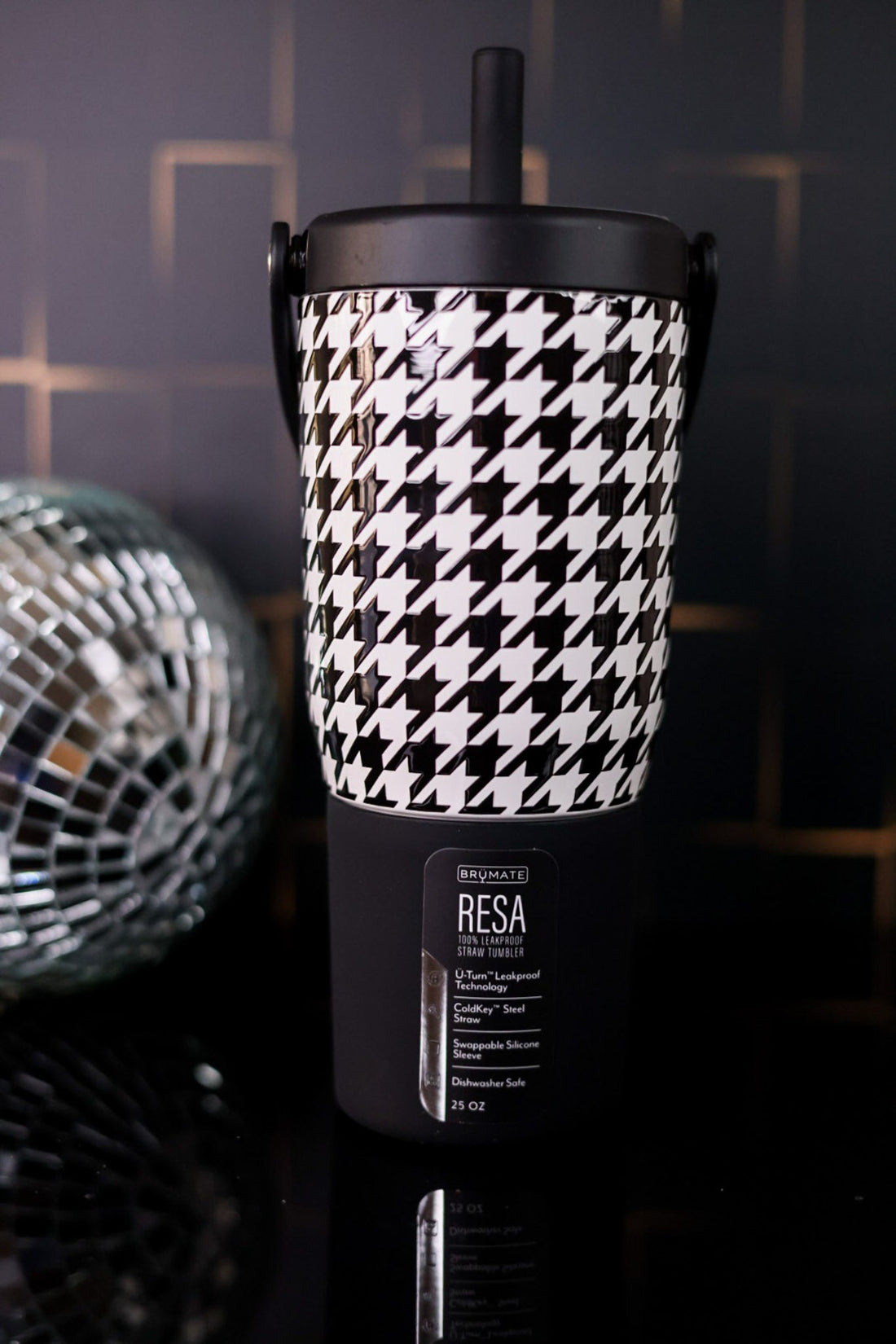 Houndstooth 25oz Resa Tumbler - Whiskey Skies - BRUMATE