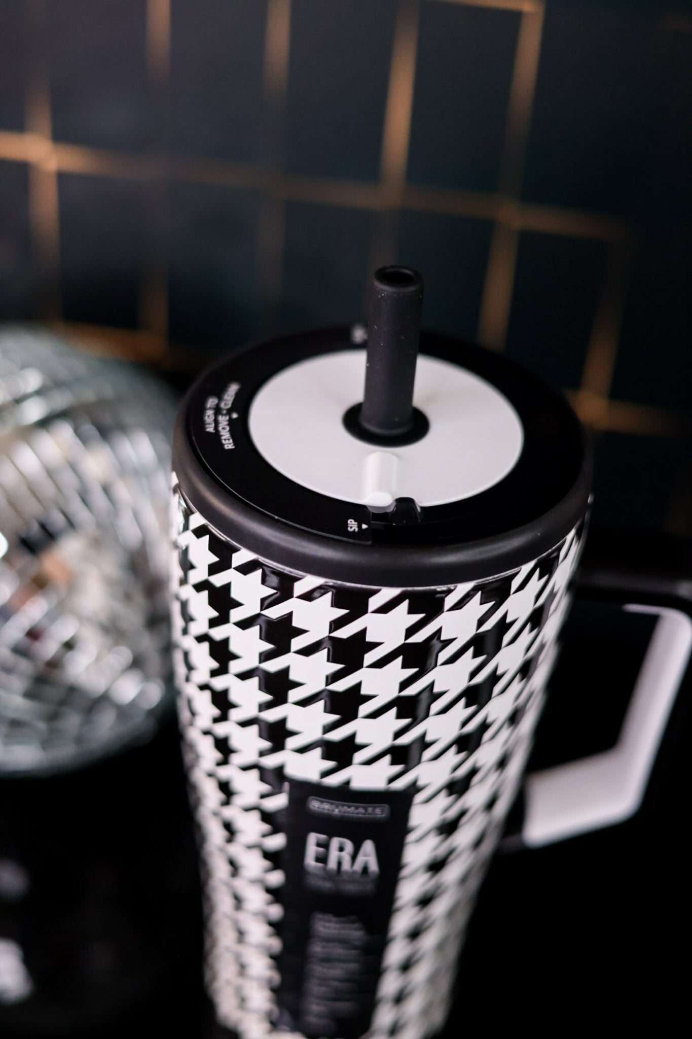 Houndstooth 30oz Era Tumbler - Whiskey Skies - BRUMATE