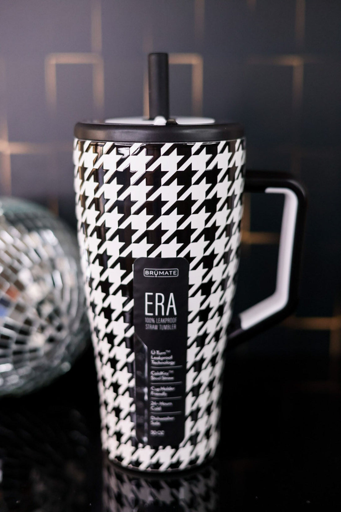 Houndstooth 30oz Era Tumbler - Whiskey Skies - BRUMATE