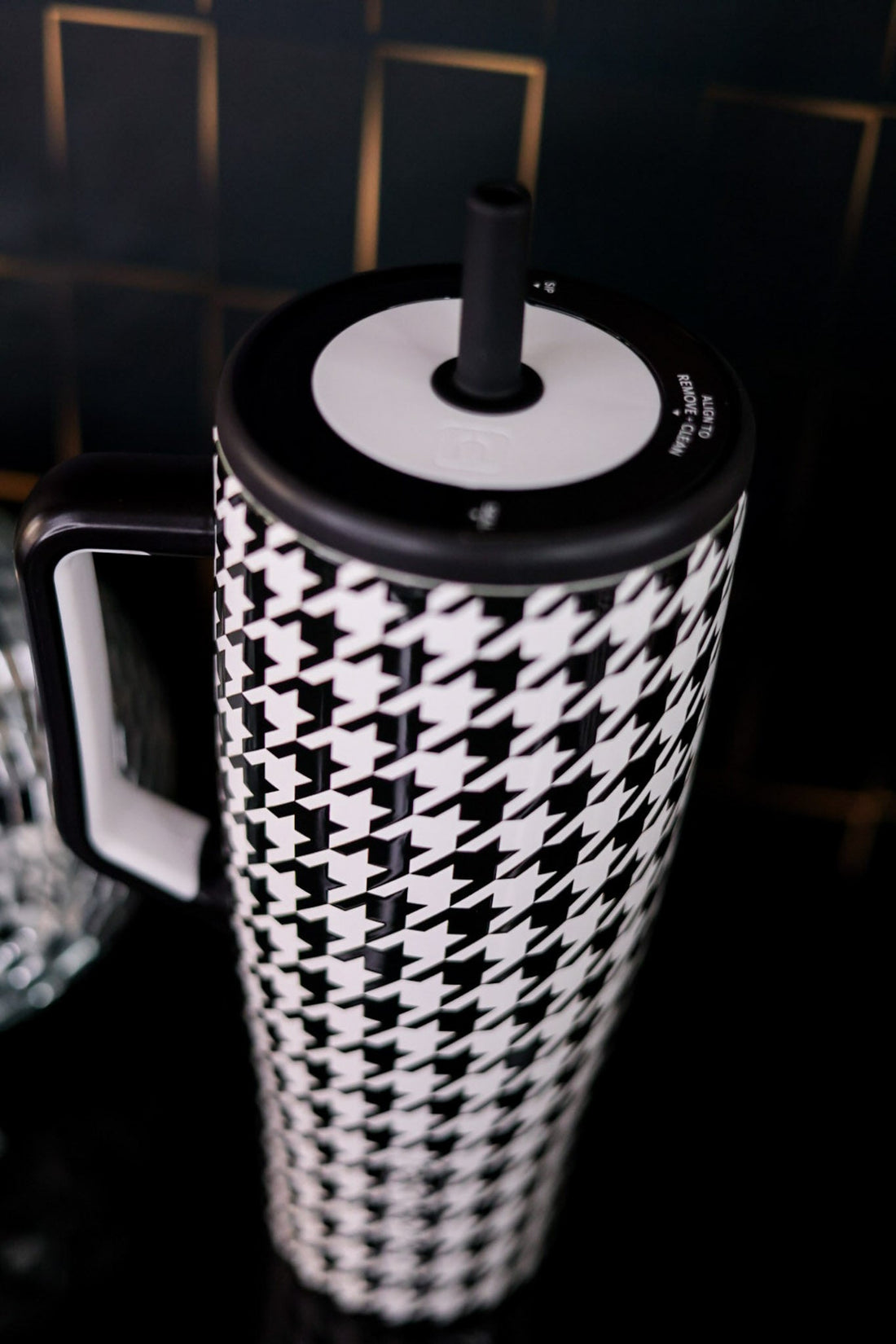 Houndstooth 40oz Era Tumbler - Whiskey Skies - BRUMATE