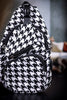 Houndstooth Corduroy Anti - Theft Daypack - Whiskey Skies - CALLA PRODUCT