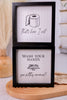 How I Roll/Wash Your Hands Reversible Framed Sign - Whiskey Skies - ADAMS & CO