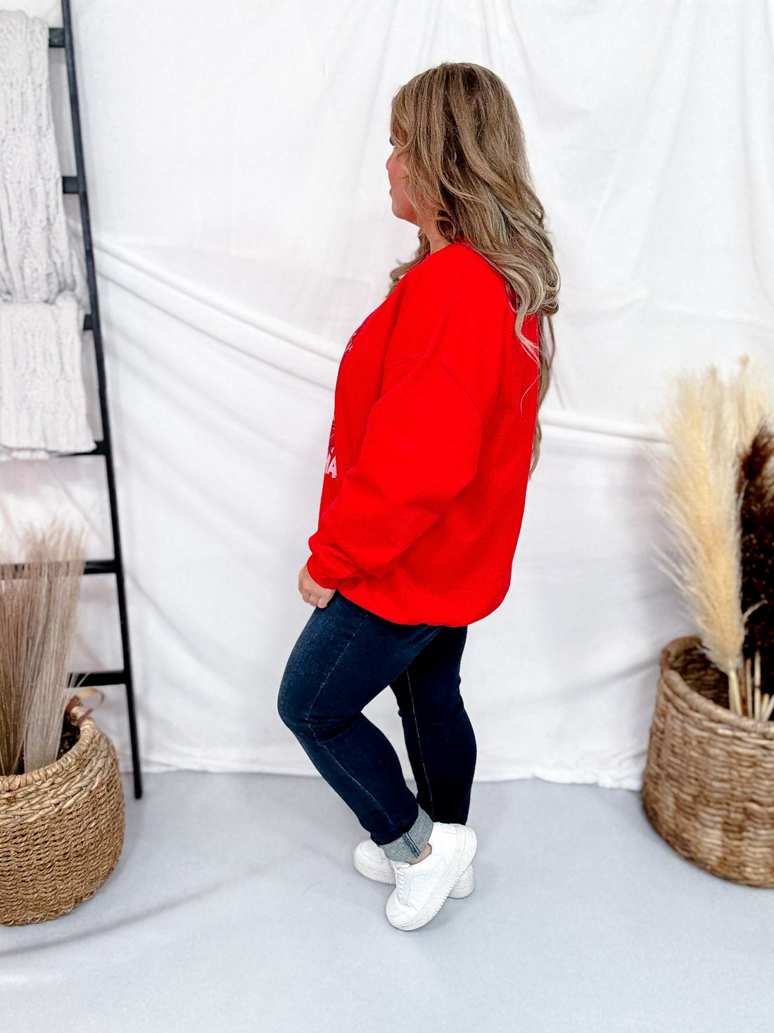 How The Grinch Stole Christmas Red Graphic Sweatshirt - Whiskey Skies - HYBRID APPAREL