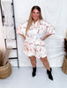 "Howdy Cowboy" Western Themed Short Sleeve Button Up Blouse - Whiskey Skies - ADRIENNE