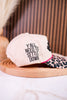 "Howdy" Hat With Leopard Print Bill - Whiskey Skies - SOUTHERN GRACE