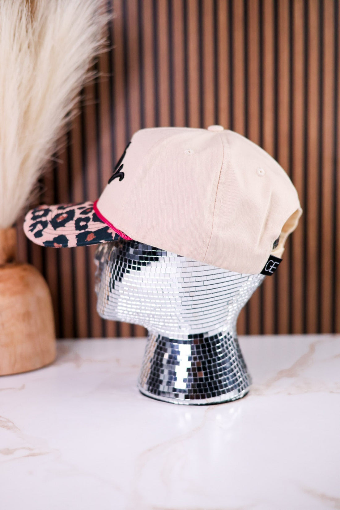 "Howdy" Hat With Leopard Print Bill - Whiskey Skies - SOUTHERN GRACE