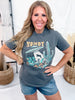 Howdy UFO Short Sleeve Graphic Tee - Whiskey Skies - FESTIVITEES