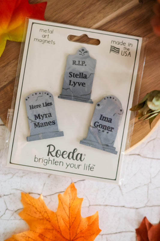 Humorous Headstone Magnets S/3 - Whiskey Skies - ROEDA STUDIO