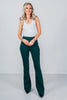 Hunter Green Magic High Waist Kick Flares - Whiskey Skies - DEAR SCARLETT