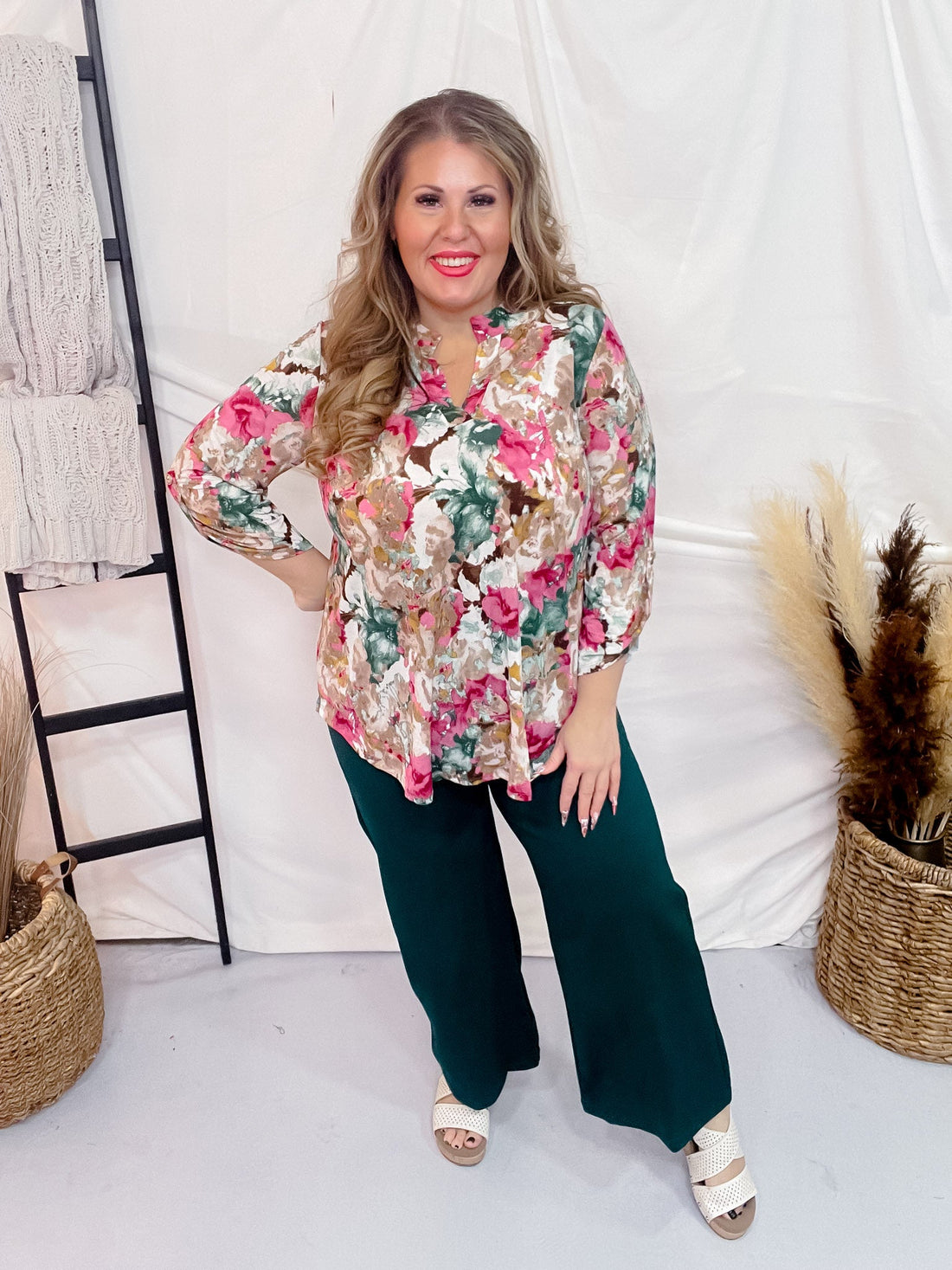 Hunter Green Magic Wide Cropped Pants - Whiskey Skies - DEAR SCARLETT