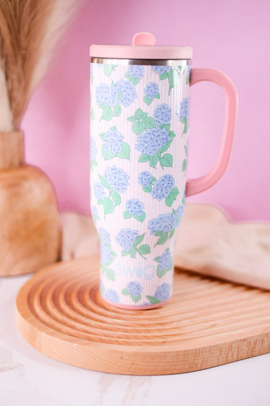 Hydrangeas 30oz Mega Mug - Whiskey Skies - SWIG LIFE