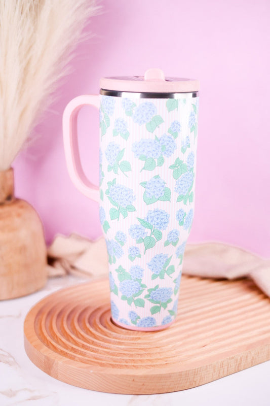 Hydrangeas 40oz Mega Mug - Whiskey Skies - SWIG LIFE