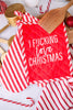 I Fu@king Love Christmas Oven Mitt & Pot Holder - Whiskey Skies - TOTALEE GIFT