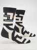 I Know A Shortcut Men's Crew Socks - Whiskey Skies - BLUE Q