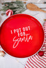 "I Put Out For Santa" Christmas Serving Tray - Whiskey Skies - TOTALEE GIFT