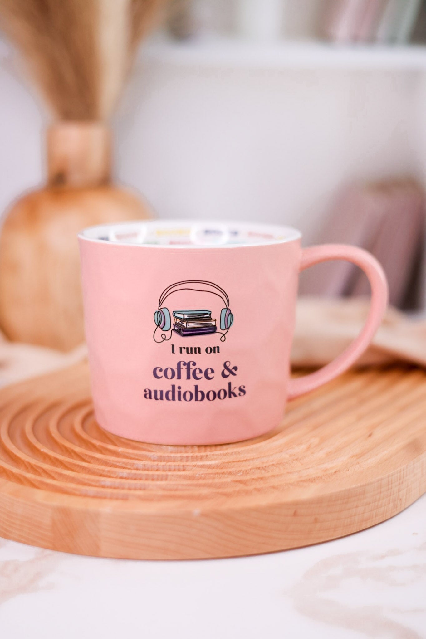 I Run On Coffee & Audiobooks 16oz Mug - Whiskey Skies - PAVILION