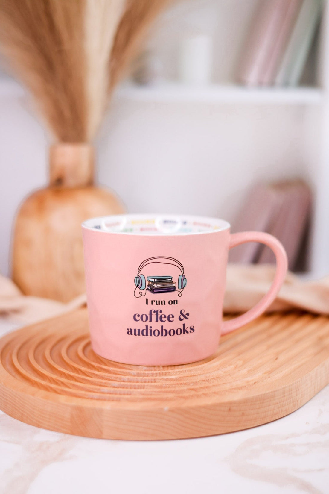 I Run On Coffee & Audiobooks 16oz Mug - Whiskey Skies - PAVILION