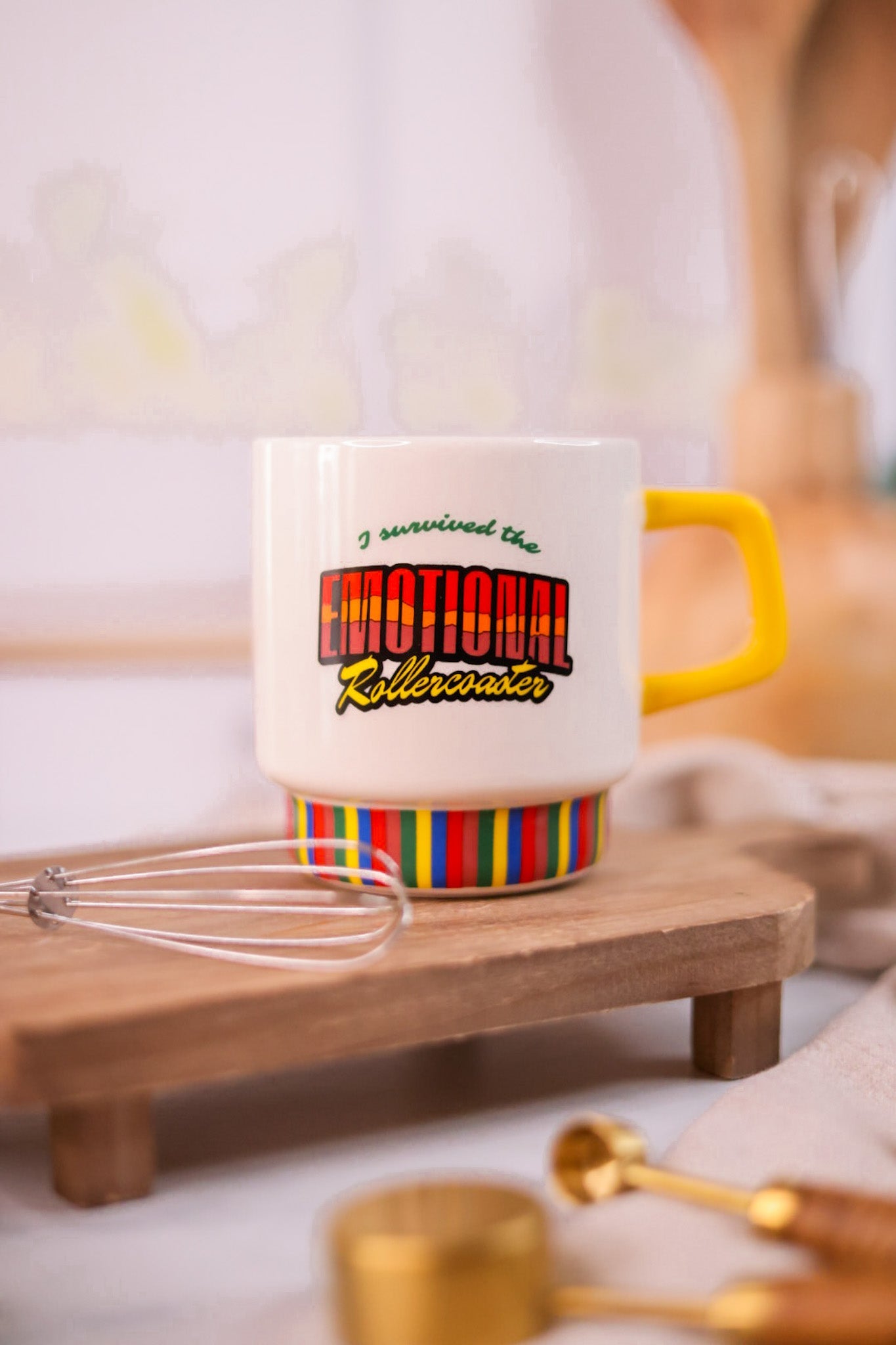 I Survived The Emotional Rollercoaster Ceramic Mug - Whiskey Skies - BAN - DO