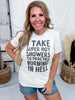 I Take Hot Showers Graphic Tee - Whiskey Skies - PAR.TEES BY PARTY ON!