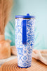 Indigo Tiles Leakproof 40oz Mega Mug - Whiskey Skies - SWIG LIFE