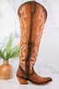 Indira Vegas Faggio Over - Knee Boots - Whiskey Skies - LIBERTY BLACK