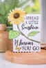 Inspirational Sunflower Signs (3 Styles) - Whiskey Skies - GERSON COMPANIES