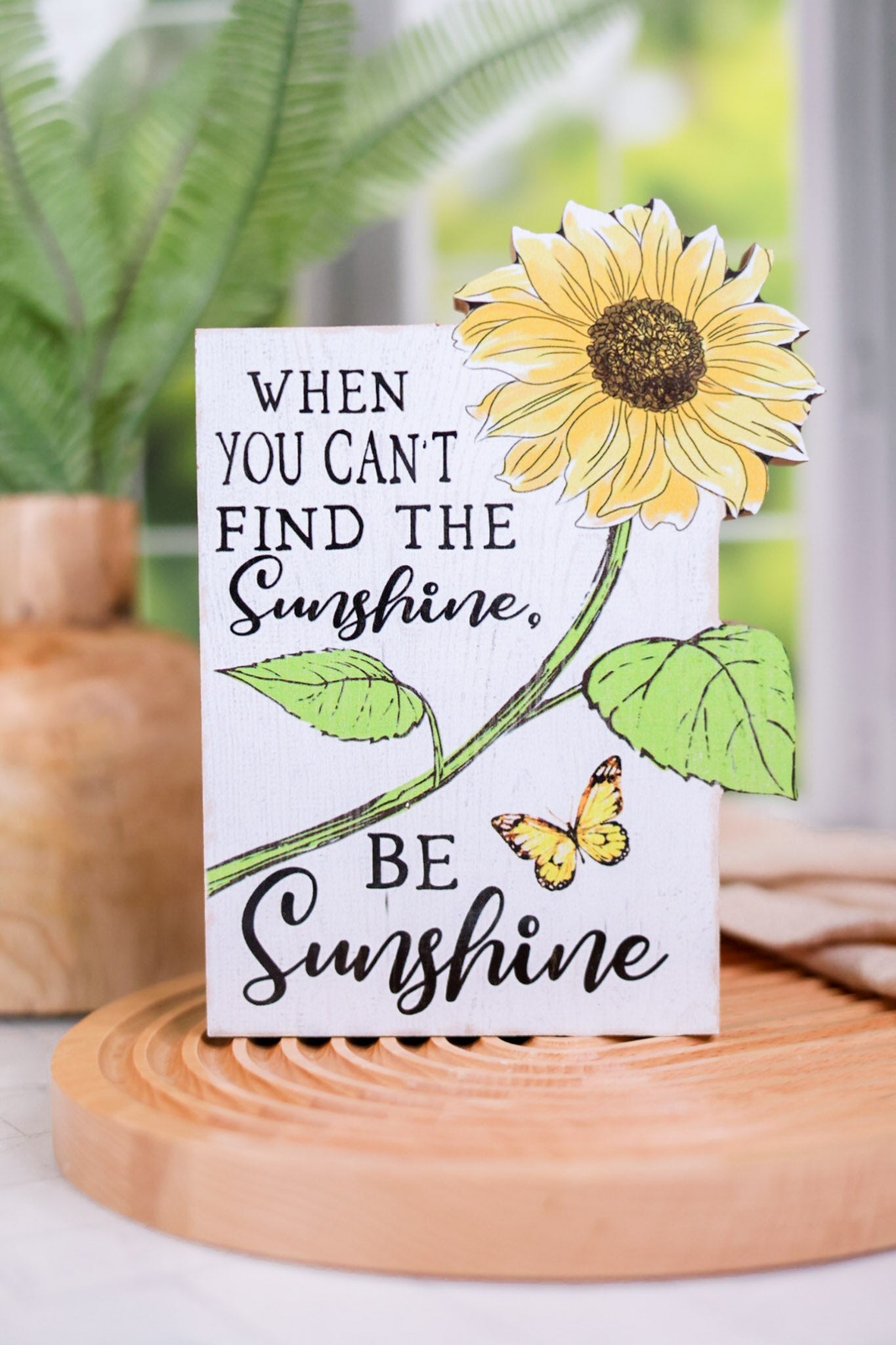 Inspirational Sunflower Signs (3 Styles) - Whiskey Skies - GERSON COMPANIES