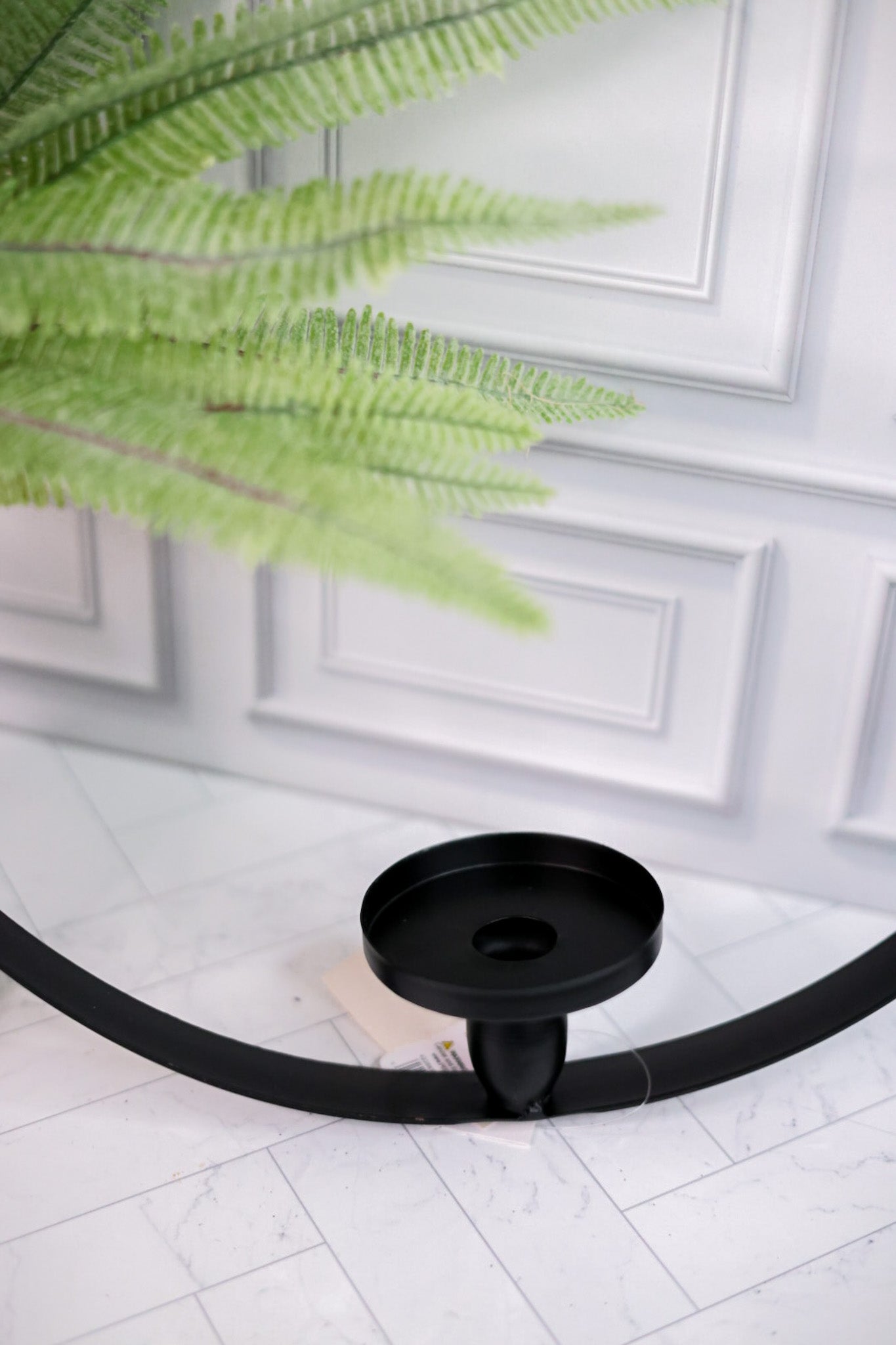 Iron Circular Wall Mount Candle Sconce - Whiskey Skies - RAZ IMPORTS