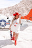 It's The American Way Graphic T-Shirt Dress - Whiskey Skies - Southern Bliss Company