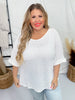 Ivory 3/4 Sleeve Knit Tunic Top - Whiskey Skies - ANDREE BY UNIT