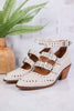 Ivory Corky Cackle Adjustable Buckle Shoes - Whiskey Skies - CORKYS FOOTWEAR