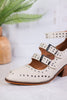 Ivory Corky Cackle Adjustable Buckle Shoes - Whiskey Skies - CORKYS FOOTWEAR