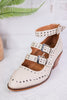 Ivory Corky Cackle Adjustable Buckle Shoes - Whiskey Skies - CORKYS FOOTWEAR